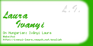 laura ivanyi business card